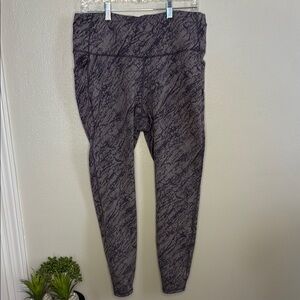 Purple Patterned Leggings